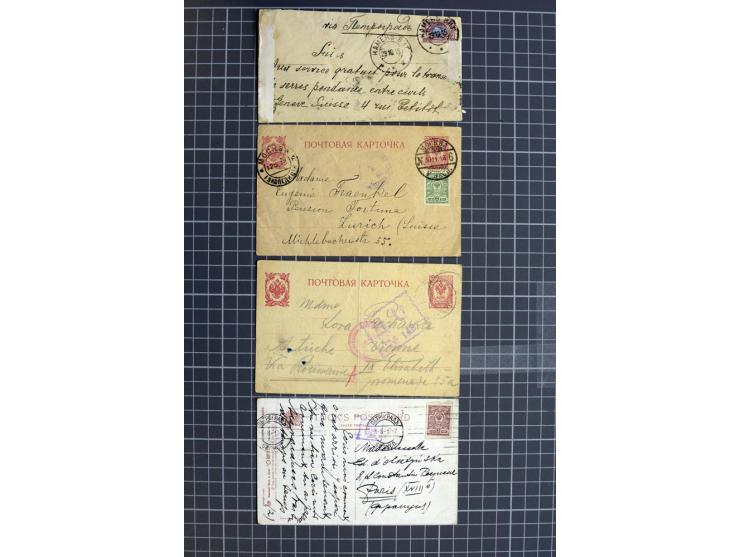 1744/1980 (ca.), umfangreicher Posten mit hunderten meist alten Briefen, Karten und Ganzsachen, dabei Reco, Zensur, Luftpost,
