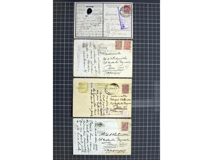 1744/1980 (ca.), umfangreicher Posten mit hunderten meist alten Briefen, Karten und Ganzsachen, dabei Reco, Zensur, Luftpost,