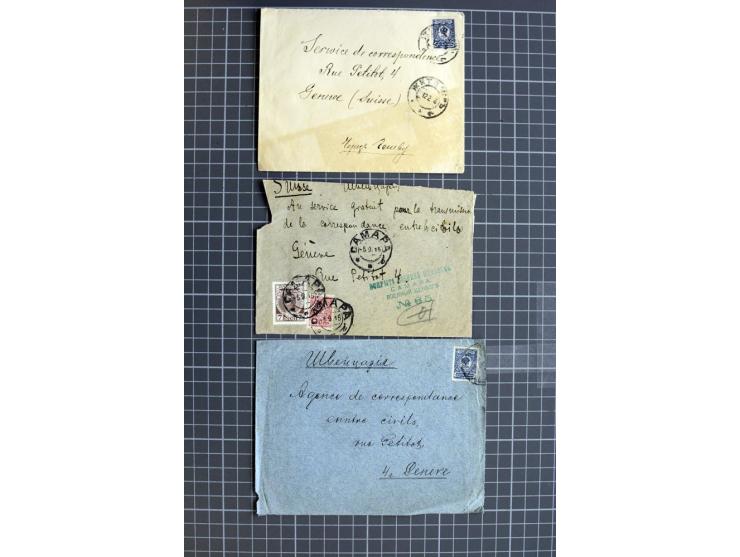 1744/1980 (ca.), umfangreicher Posten mit hunderten meist alten Briefen, Karten und Ganzsachen, dabei Reco, Zensur, Luftpost,
