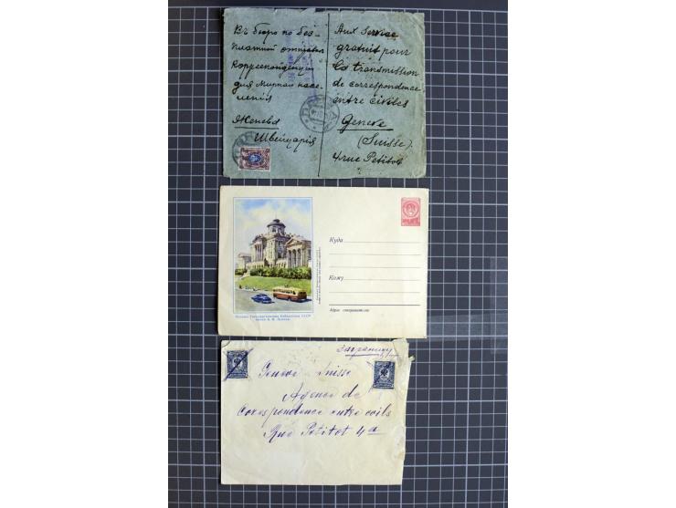 1744/1980 (ca.), umfangreicher Posten mit hunderten meist alten Briefen, Karten und Ganzsachen, dabei Reco, Zensur, Luftpost,