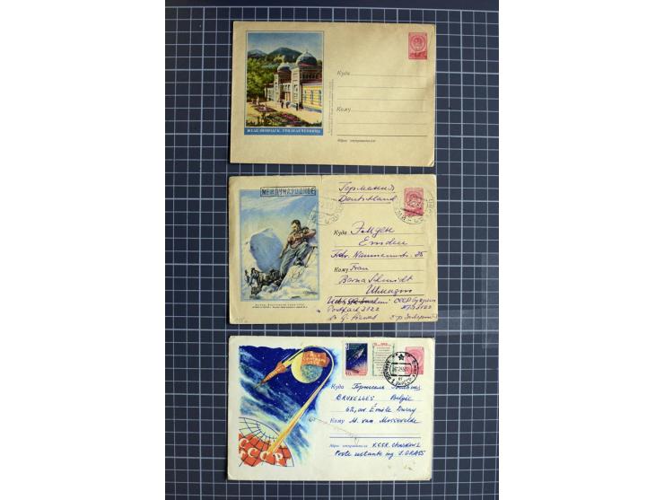 1744/1980 (ca.), umfangreicher Posten mit hunderten meist alten Briefen, Karten und Ganzsachen, dabei Reco, Zensur, Luftpost,