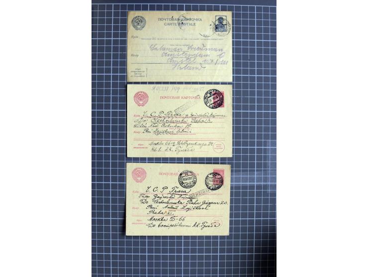 1744/1980 (ca.), umfangreicher Posten mit hunderten meist alten Briefen, Karten und Ganzsachen, dabei Reco, Zensur, Luftpost,
