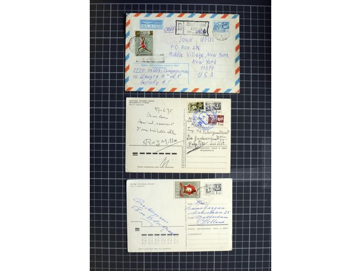 1744/1980 (ca.), umfangreicher Posten mit hunderten meist alten Briefen, Karten und Ganzsachen, dabei Reco, Zensur, Luftpost,