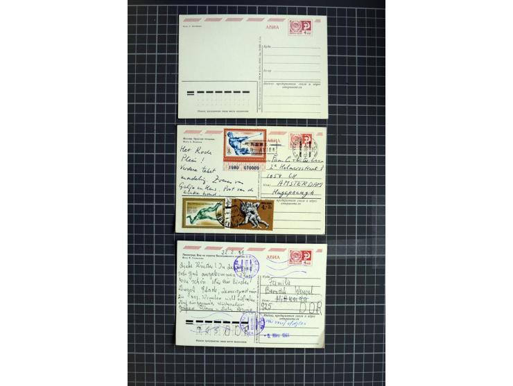 1744/1980 (ca.), umfangreicher Posten mit hunderten meist alten Briefen, Karten und Ganzsachen, dabei Reco, Zensur, Luftpost,