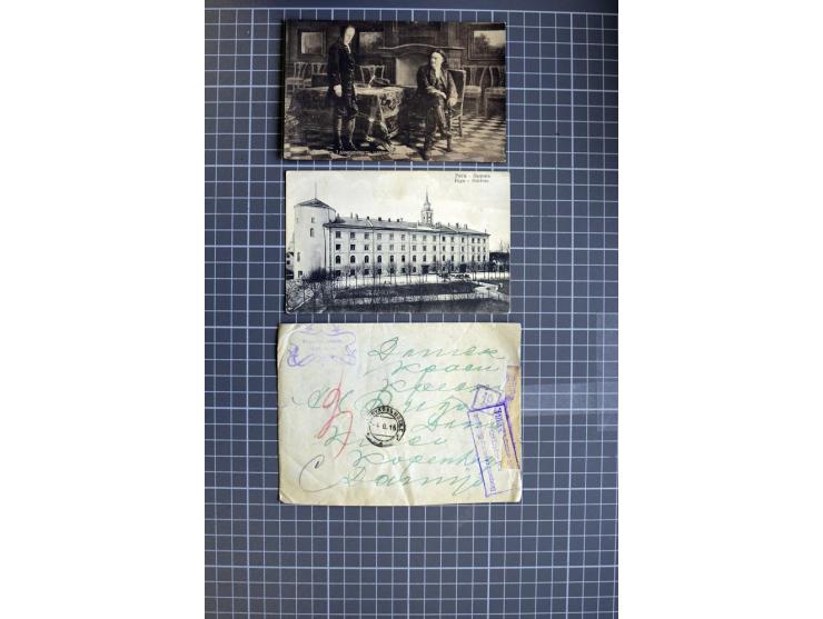 1744/1980 (ca.), umfangreicher Posten mit hunderten meist alten Briefen, Karten und Ganzsachen, dabei Reco, Zensur, Luftpost,