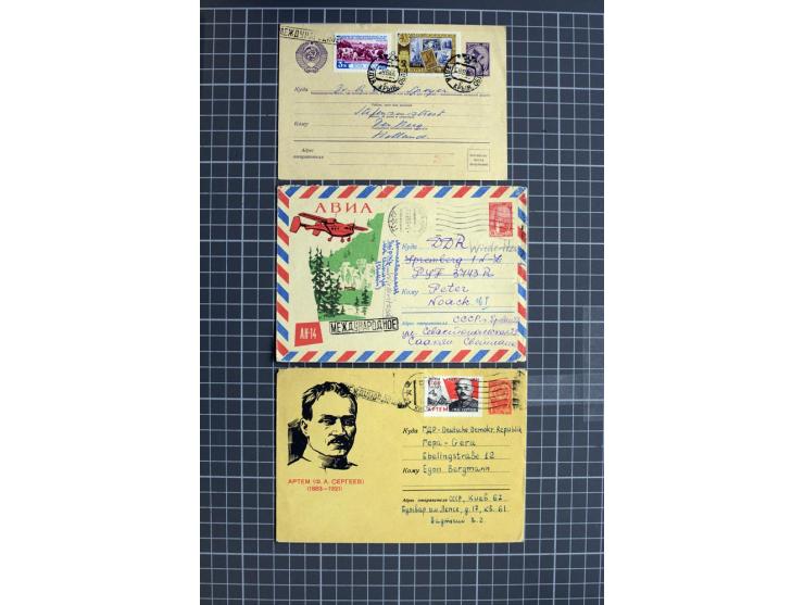 1744/1980 (ca.), umfangreicher Posten mit hunderten meist alten Briefen, Karten und Ganzsachen, dabei Reco, Zensur, Luftpost,