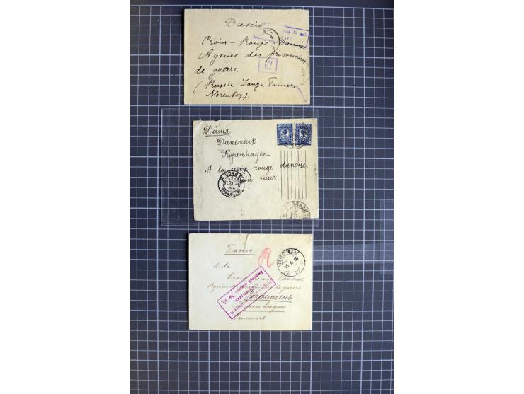 1744/1980 (ca.), umfangreicher Posten mit hunderten meist alten Briefen, Karten und Ganzsachen, dabei Reco, Zensur, Luftpost,