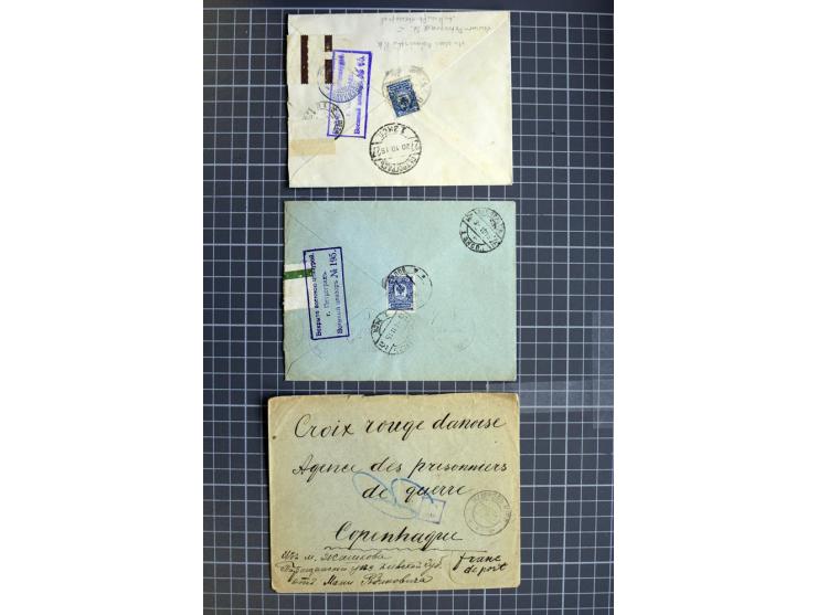 1744/1980 (ca.), umfangreicher Posten mit hunderten meist alten Briefen, Karten und Ganzsachen, dabei Reco, Zensur, Luftpost,