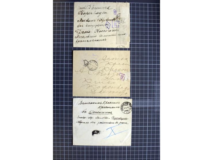 1744/1980 (ca.), umfangreicher Posten mit hunderten meist alten Briefen, Karten und Ganzsachen, dabei Reco, Zensur, Luftpost,