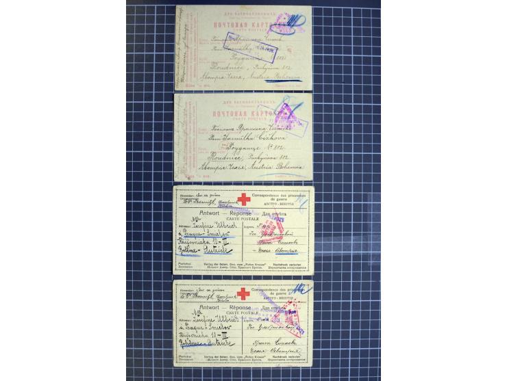 1744/1980 (ca.), umfangreicher Posten mit hunderten meist alten Briefen, Karten und Ganzsachen, dabei Reco, Zensur, Luftpost,