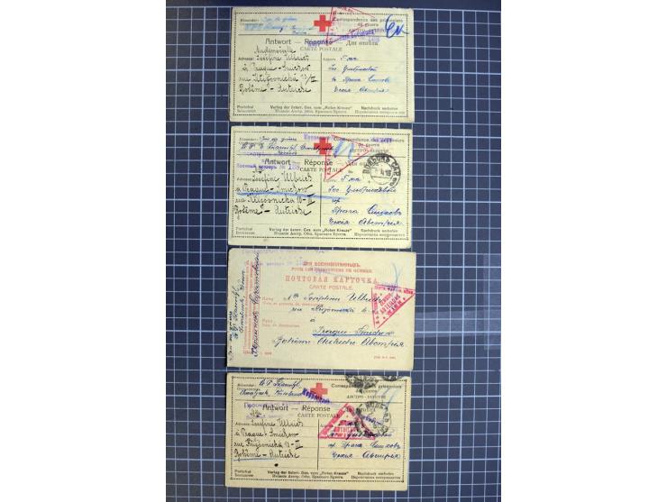 1744/1980 (ca.), umfangreicher Posten mit hunderten meist alten Briefen, Karten und Ganzsachen, dabei Reco, Zensur, Luftpost,