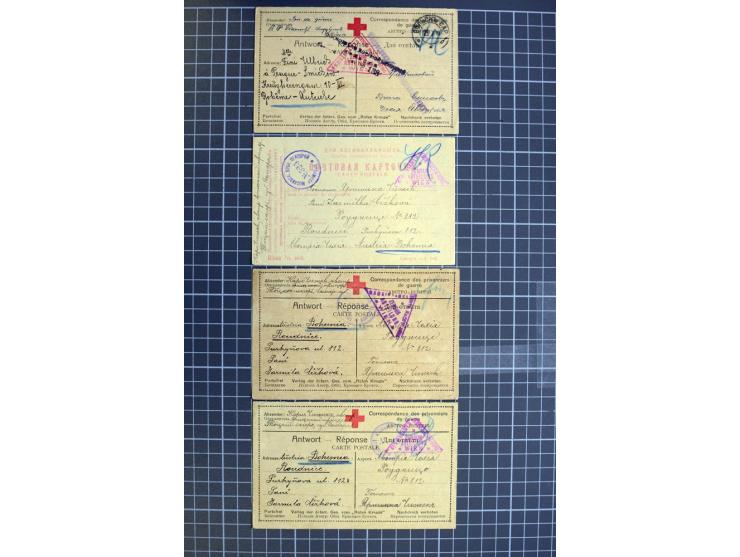 1744/1980 (ca.), umfangreicher Posten mit hunderten meist alten Briefen, Karten und Ganzsachen, dabei Reco, Zensur, Luftpost,