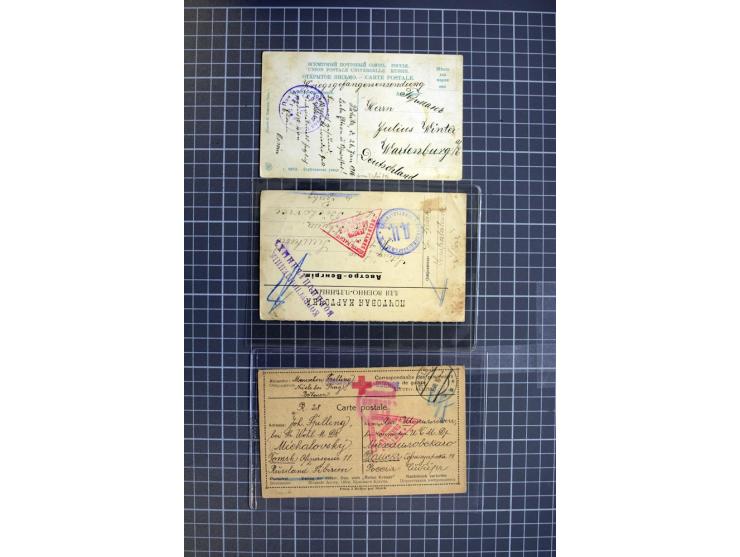 1744/1980 (ca.), umfangreicher Posten mit hunderten meist alten Briefen, Karten und Ganzsachen, dabei Reco, Zensur, Luftpost,