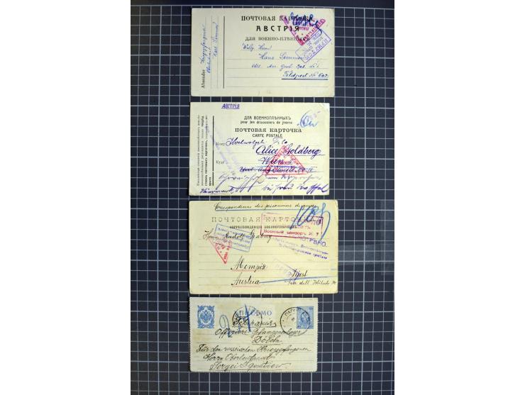 1744/1980 (ca.), umfangreicher Posten mit hunderten meist alten Briefen, Karten und Ganzsachen, dabei Reco, Zensur, Luftpost,