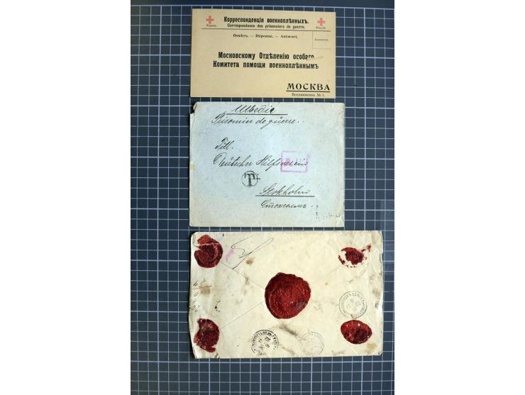 1744/1980 (ca.), umfangreicher Posten mit hunderten meist alten Briefen, Karten und Ganzsachen, dabei Reco, Zensur, Luftpost,