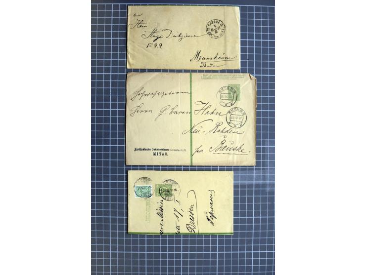 1744/1980 (ca.), umfangreicher Posten mit hunderten meist alten Briefen, Karten und Ganzsachen, dabei Reco, Zensur, Luftpost,