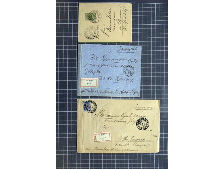 1744/1980 (ca.), umfangreicher Posten mit hunderten meist alten Briefen, Karten und Ganzsachen, dabei Reco, Zensur, Luftpost,