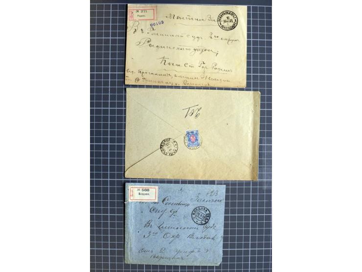 1744/1980 (ca.), umfangreicher Posten mit hunderten meist alten Briefen, Karten und Ganzsachen, dabei Reco, Zensur, Luftpost,