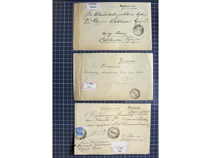 1744/1980 (ca.), umfangreicher Posten mit hunderten meist alten Briefen, Karten und Ganzsachen, dabei Reco, Zensur, Luftpost,
