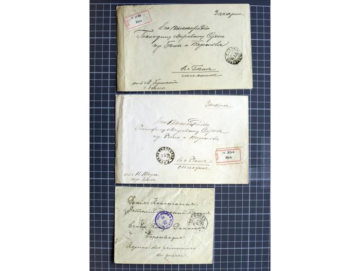 1744/1980 (ca.), umfangreicher Posten mit hunderten meist alten Briefen, Karten und Ganzsachen, dabei Reco, Zensur, Luftpost,