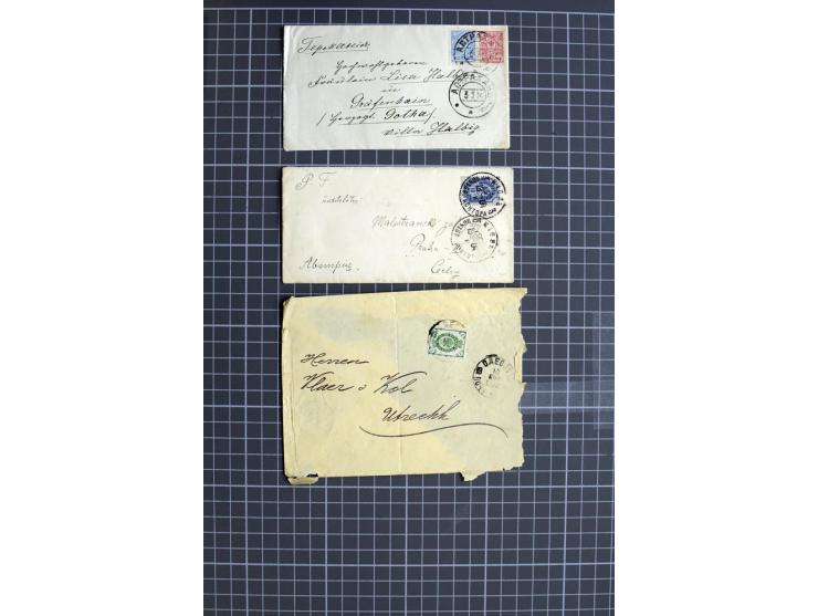 1744/1980 (ca.), umfangreicher Posten mit hunderten meist alten Briefen, Karten und Ganzsachen, dabei Reco, Zensur, Luftpost,