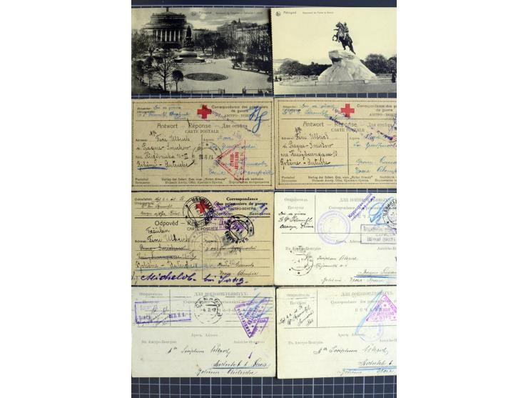 1744/1980 (ca.), umfangreicher Posten mit hunderten meist alten Briefen, Karten und Ganzsachen, dabei Reco, Zensur, Luftpost,