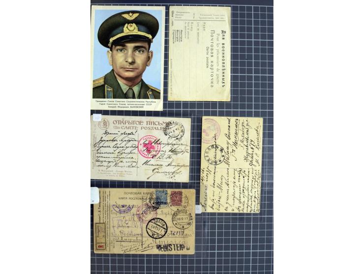 1744/1980 (ca.), umfangreicher Posten mit hunderten meist alten Briefen, Karten und Ganzsachen, dabei Reco, Zensur, Luftpost,