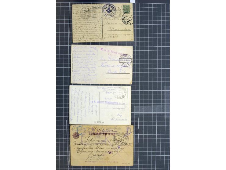 1744/1980 (ca.), umfangreicher Posten mit hunderten meist alten Briefen, Karten und Ganzsachen, dabei Reco, Zensur, Luftpost,