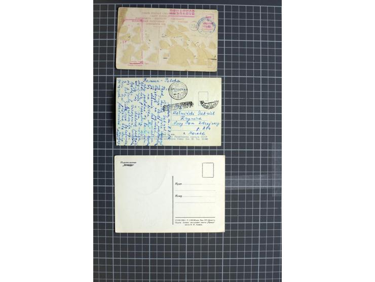 1744/1980 (ca.), umfangreicher Posten mit hunderten meist alten Briefen, Karten und Ganzsachen, dabei Reco, Zensur, Luftpost,