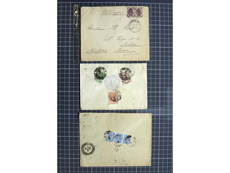 1744/1980 (ca.), umfangreicher Posten mit hunderten meist alten Briefen, Karten und Ganzsachen, dabei Reco, Zensur, Luftpost,
