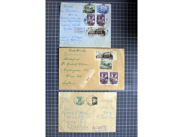 1744/1980 (ca.), umfangreicher Posten mit hunderten meist alten Briefen, Karten und Ganzsachen, dabei Reco, Zensur, Luftpost,