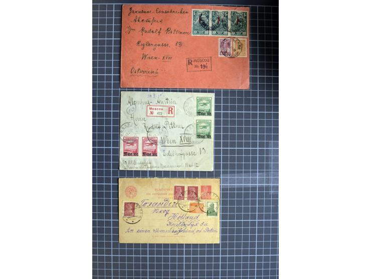 1744/1980 (ca.), umfangreicher Posten mit hunderten meist alten Briefen, Karten und Ganzsachen, dabei Reco, Zensur, Luftpost,