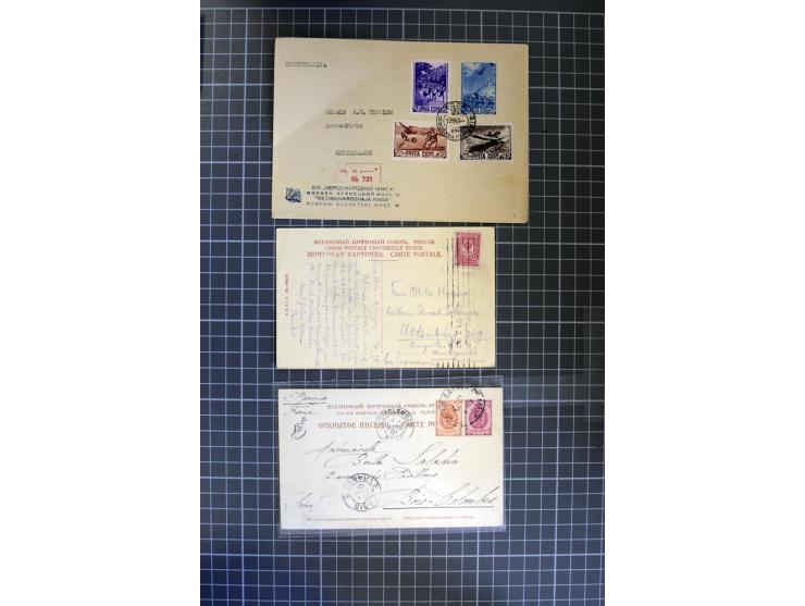 1744/1980 (ca.), umfangreicher Posten mit hunderten meist alten Briefen, Karten und Ganzsachen, dabei Reco, Zensur, Luftpost,