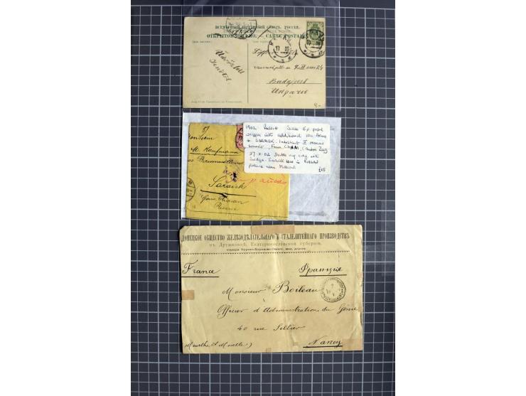 1744/1980 (ca.), umfangreicher Posten mit hunderten meist alten Briefen, Karten und Ganzsachen, dabei Reco, Zensur, Luftpost,