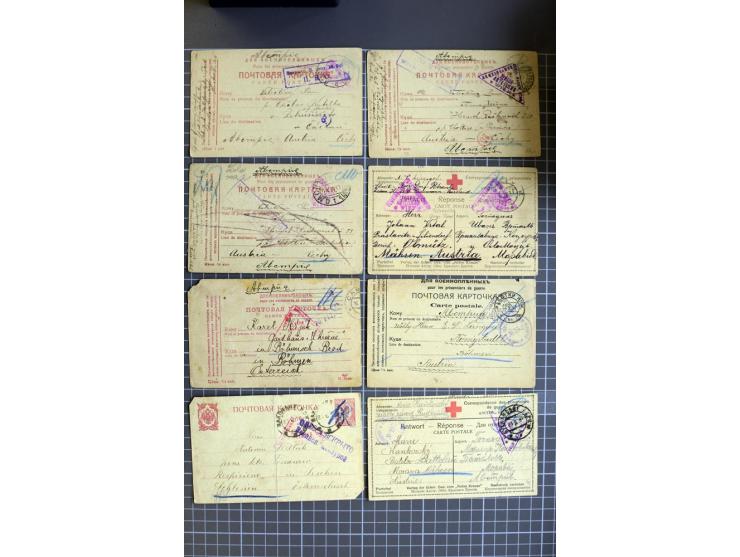 1744/1980 (ca.), umfangreicher Posten mit hunderten meist alten Briefen, Karten und Ganzsachen, dabei Reco, Zensur, Luftpost,