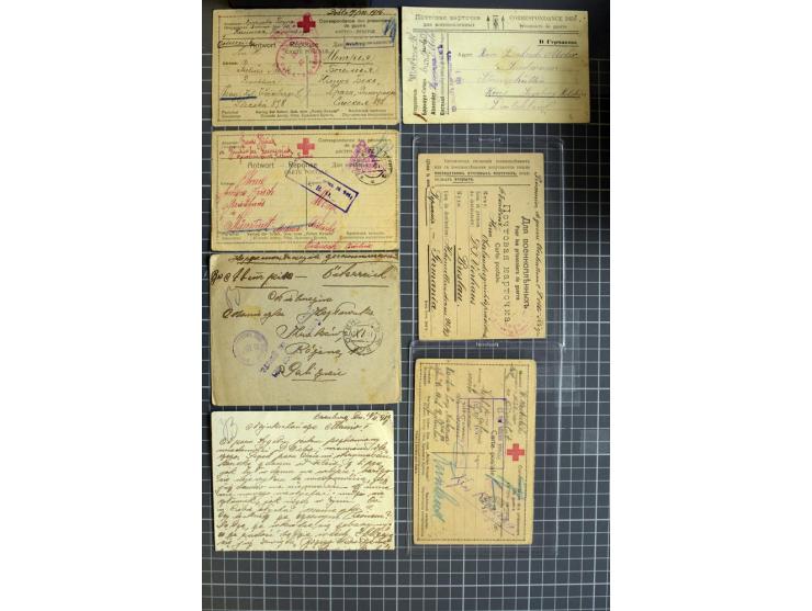 1744/1980 (ca.), umfangreicher Posten mit hunderten meist alten Briefen, Karten und Ganzsachen, dabei Reco, Zensur, Luftpost,