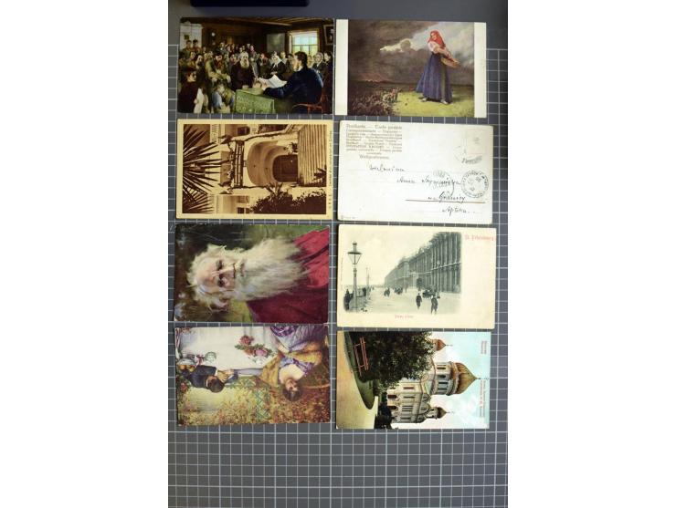 1744/1980 (ca.), umfangreicher Posten mit hunderten meist alten Briefen, Karten und Ganzsachen, dabei Reco, Zensur, Luftpost,
