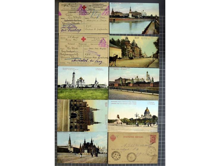1744/1980 (ca.), umfangreicher Posten mit hunderten meist alten Briefen, Karten und Ganzsachen, dabei Reco, Zensur, Luftpost,
