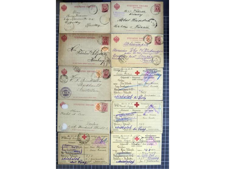 1744/1980 (ca.), umfangreicher Posten mit hunderten meist alten Briefen, Karten und Ganzsachen, dabei Reco, Zensur, Luftpost,