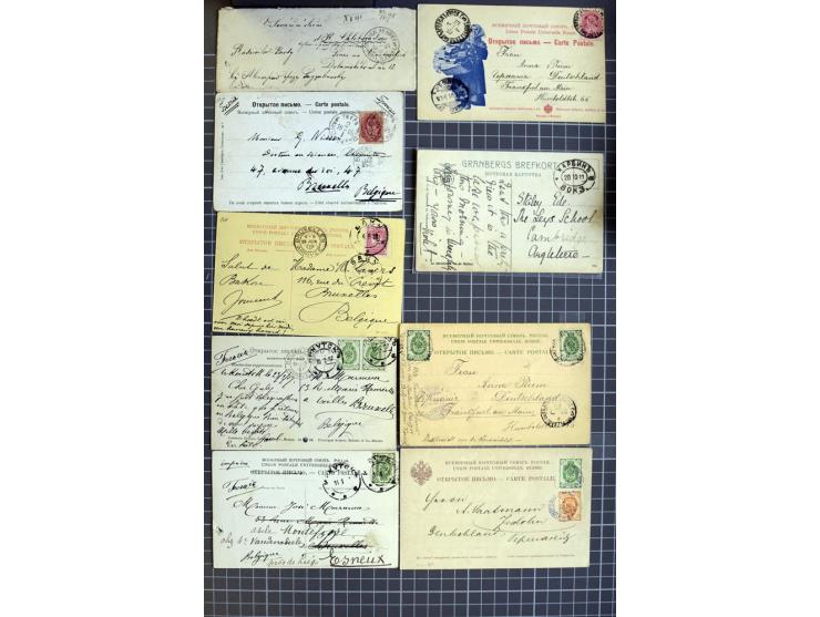 1744/1980 (ca.), umfangreicher Posten mit hunderten meist alten Briefen, Karten und Ganzsachen, dabei Reco, Zensur, Luftpost,
