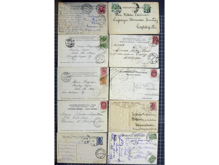 1744/1980 (ca.), umfangreicher Posten mit hunderten meist alten Briefen, Karten und Ganzsachen, dabei Reco, Zensur, Luftpost,