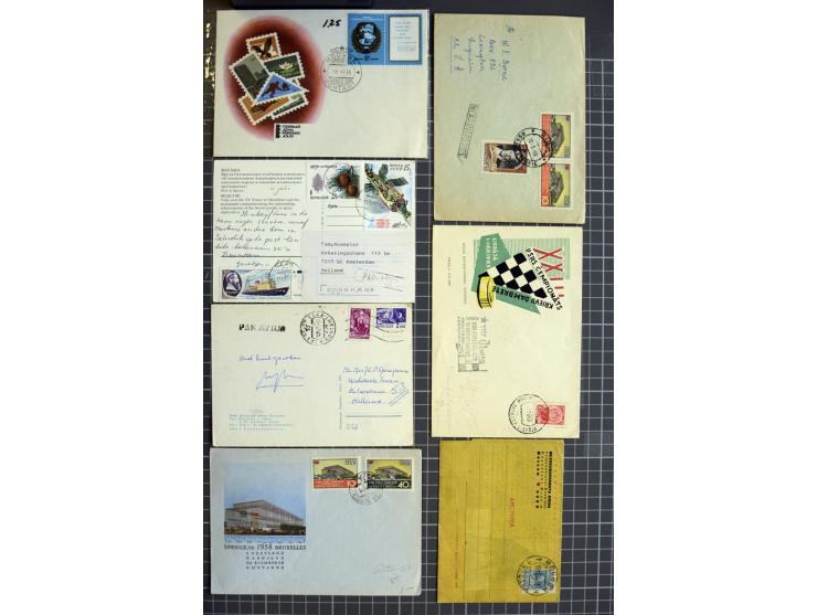 1744/1980 (ca.), umfangreicher Posten mit hunderten meist alten Briefen, Karten und Ganzsachen, dabei Reco, Zensur, Luftpost,