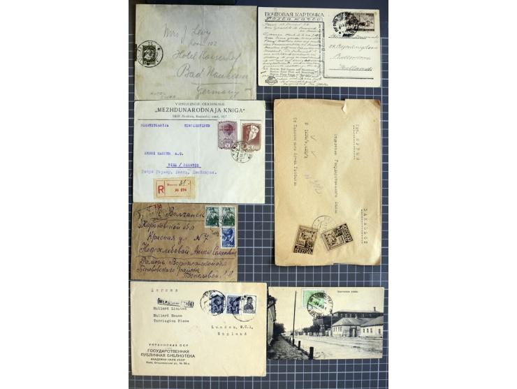 1744/1980 (ca.), umfangreicher Posten mit hunderten meist alten Briefen, Karten und Ganzsachen, dabei Reco, Zensur, Luftpost,