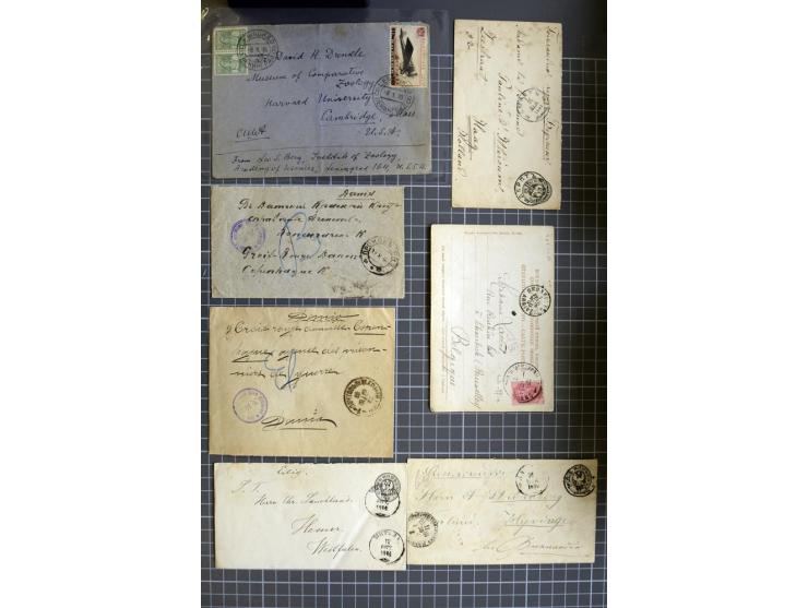 1744/1980 (ca.), umfangreicher Posten mit hunderten meist alten Briefen, Karten und Ganzsachen, dabei Reco, Zensur, Luftpost,