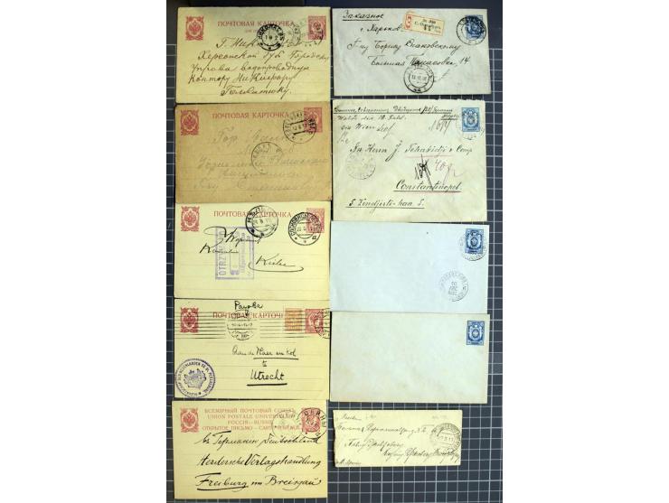 1744/1980 (ca.), umfangreicher Posten mit hunderten meist alten Briefen, Karten und Ganzsachen, dabei Reco, Zensur, Luftpost,