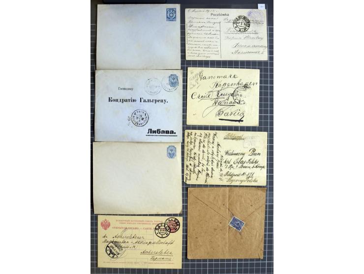 1744/1980 (ca.), umfangreicher Posten mit hunderten meist alten Briefen, Karten und Ganzsachen, dabei Reco, Zensur, Luftpost,