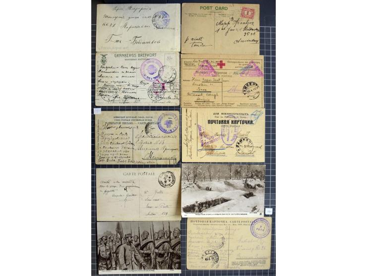 1744/1980 (ca.), umfangreicher Posten mit hunderten meist alten Briefen, Karten und Ganzsachen, dabei Reco, Zensur, Luftpost,