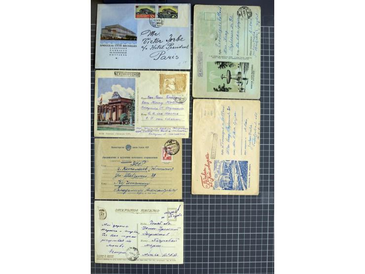 1744/1980 (ca.), umfangreicher Posten mit hunderten meist alten Briefen, Karten und Ganzsachen, dabei Reco, Zensur, Luftpost,