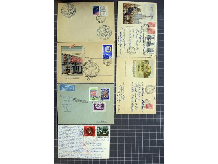 1744/1980 (ca.), umfangreicher Posten mit hunderten meist alten Briefen, Karten und Ganzsachen, dabei Reco, Zensur, Luftpost,
