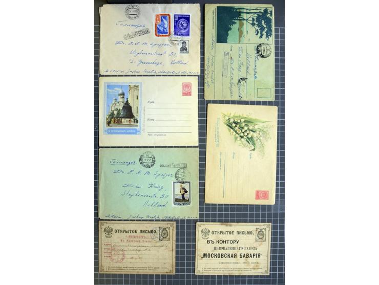 1744/1980 (ca.), umfangreicher Posten mit hunderten meist alten Briefen, Karten und Ganzsachen, dabei Reco, Zensur, Luftpost,